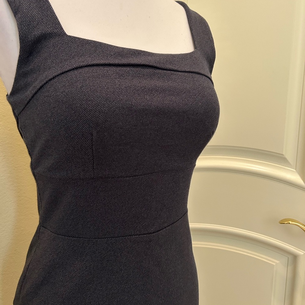NWT Banana Republic dark gray knit dress - Picture 2 of 5